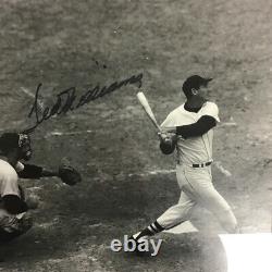 Ted Williams Autographed, Framed, Matted Photo Jsa Coa Boston Red Sox Hof 24x19