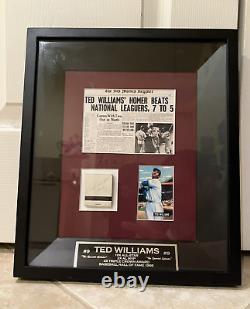 Ted Williams Autographed HOF Bowman Red Sox Signed. 406 Inscrip. JSA & PSA LOA