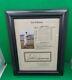 Ted Williams Autographed Lifetime Stat Sheet W Pic Notary Certified Framed