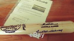Ted Williams Autographed Louisville Slugger Bat PSA Claudia Williams Trust +Tube