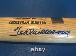 Ted Williams Autographed Louisville Slugger COA Green Diamond