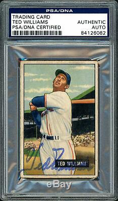 Ted Williams Autographed Signed 1951 Bowman Card #165 Red Sox PSA/DNA #84126082