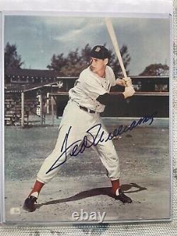 Ted Williams Autographed Signed 8x10 Color Photo Boston Red Sox Hall Of Famer