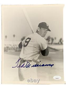 Ted Williams Autographed Signed 8x10 Photo B&W JSA COA Free Shipping