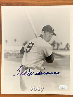 Ted Williams Autographed Signed 8x10 Photo B&W JSA COA Free Shipping
