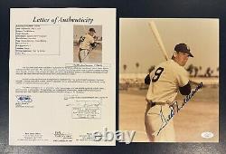 Ted Williams Autographed Signed 8x10 Photo Red Sox JSA Authenticated Letter