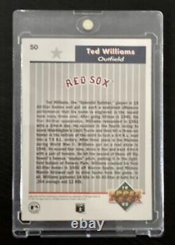 Ted Williams Autographed Signed Baseball Red Sox HOF MLB with Case And'97 Card
