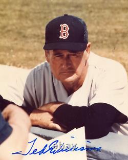 Ted Williams Autographed / Signed Boston Red Sox Baseball 8x10 Photo