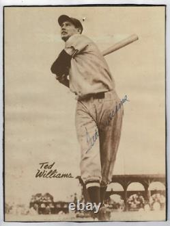 Ted Williams Autographed Signed Boston Red Sox Poster Photo JSA 22473