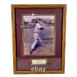 Ted Williams Autographed Signed Framed 8x10 Photo MLB Boston Red Sox with JSA LOA