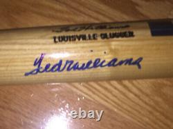 Ted Williams Autographed Signed Louisville Slugger Bat UDA Green Diamond JSA COA