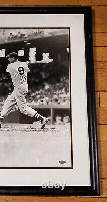 Ted Williams Autographed Signed Photo With COA Framed & Matted Steiner COA