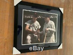 Ted Williams/ Babe Ruth 20x24 Photo Signed By Williams withGreen Diamond Hologram