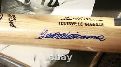 Ted Williams Baseball Bat & 16 X 20 Photo Autographed Signed Green Diamond COA