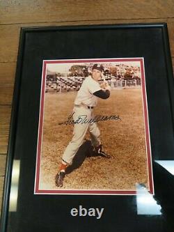 Ted Williams! Baseball Stan the Man Signed Photo 8x10 Autograph Framed