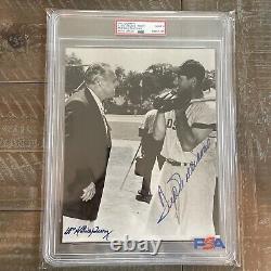 Ted Williams & Bill Terry Autograph / Signed 8 X 10 Photo PSA/DNA Red Sox PSA 9