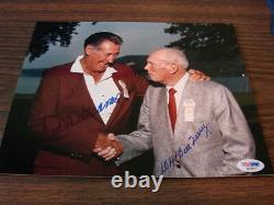 Ted Williams & Bill Terry Autograph / Signed photo psa/dna Boston Red Sox
