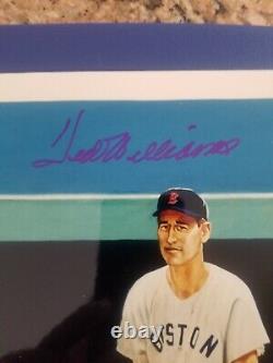 Ted Williams/Bill Terry Autographed 8 x 10 Ron Lewis Photo /131 PSA