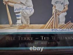 Ted Williams/Bill Terry Last of. 400 Hitters Signed withBeckett COA. Ron Lewis