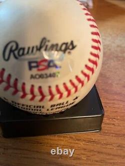 Ted Williams & Bill Terry Signed Baseball 400 Batting Aver Autograph Hof PSA