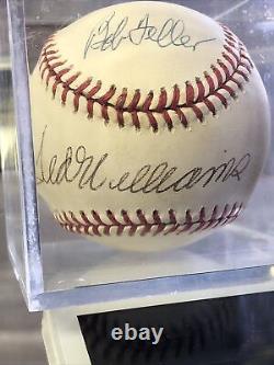 Ted Williams / Bob Feller signed baseball