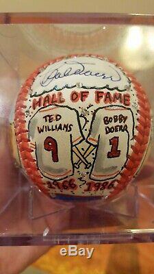Ted Williams/Bobby Doerr autographed 1/1Charles Fazzino Pop Art Baseball PSA DNA