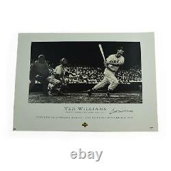 Ted Williams Boston Red Sox Autographed Litho Ap /200 Psa