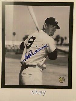 Ted Williams Boston Red Sox Autographed Photo (COA, Framed, Matted)