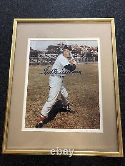 Ted Williams Boston Red Sox Hall Of Fame Autograph Hand Signed 8x10 COA