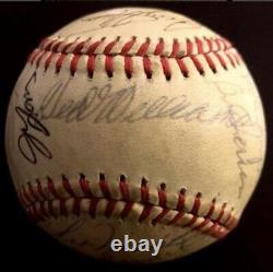 Ted Williams Boston Red Sox Legends Multi Signed Baseball 29 Auto's Beckett COA