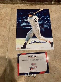 Ted Williams Boston Red Sox MLB HOF Autograph Signed 7.75x10 Photo WithCOA