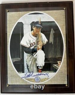 Ted Williams Boston Red Sox MLB HOF Autographed Framed Sports print GSA COA
