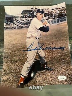 Ted Williams Boston Red Sox Signed 8x10 Photo Jsa Authenticated