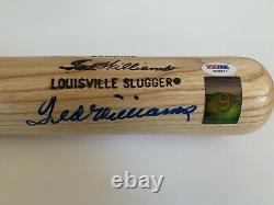 Ted Williams Boston Red Sox Signed Autograph Louisville Slugger Bat PSA DNA