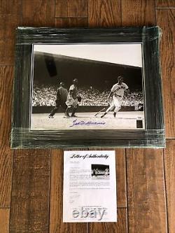 Ted Williams Boston Red Sox Signed framed matted 16x20 B&W photo PSA DNA LOA