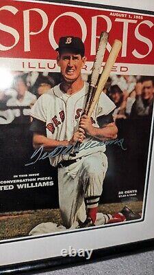 Ted Williams Boston Red Sox Upper Deck UDA Signed SI Cover Photo Framed