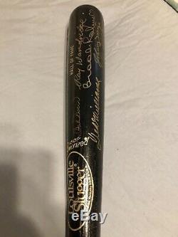 Ted Williams Brooks Robinson Autographed Baseball Bat Hall Of Famers PSA/DNA