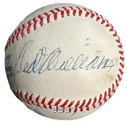 Ted Williams Carl Yastrzemski & Bobby Doerr Autographed OAL Baseball BAS Red Sox