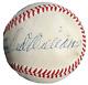 Ted Williams Carl Yastrzemski & Bobby Doerr Autographed Oal Baseball Bas Red Sox