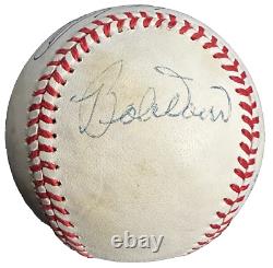 Ted Williams Carl Yastrzemski & Bobby Doerr Autographed OAL Baseball BAS Red Sox