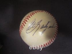 Ted Williams & Carl Yastrzemski Boston Red Sox Autographed MLB Baseball PSA COA