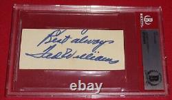 Ted Williams Cut Signature Beckett Authentic Autograph HUGE Bold Auto Incredible