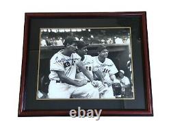 Ted Williams, Doerr, DiMaggio Autographed Red Sox 16x20, Green Diamond COA 1063