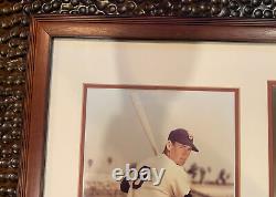 Ted Williams Framed Autograph 8x10 Photo Mounted Memories COA Auto Signed