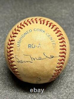 Ted Williams (HOF) + Sam Mele Autographed Baseball MLB SIGNED Boston Red Sox