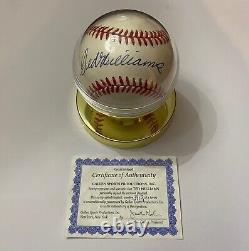 Ted Williams HOF autographed baseball with Cert of Auth