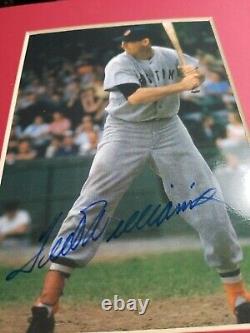 Ted Williams Hall of Fame 1966 Autographed 8X 10 Photo WithCOA