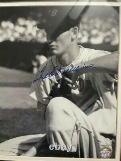 Ted Williams Hall of Fame Boston Red Sox framed 14x18 Autographed photo with COA