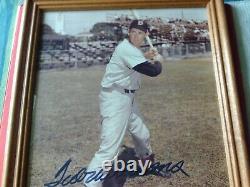 Ted Williams Hand Signed Autographed 8 X 10 (framed) Photo