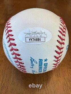 Ted Williams Happy Holiday Autographed American League Baseball Ball JSA LOA